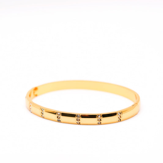 Crystal Trinity Bangle - Zevaraat