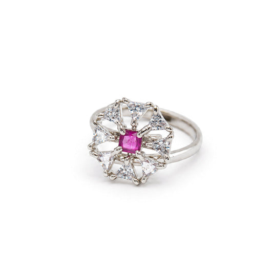 Fuchsia Starburst Ring - Zevaraat
