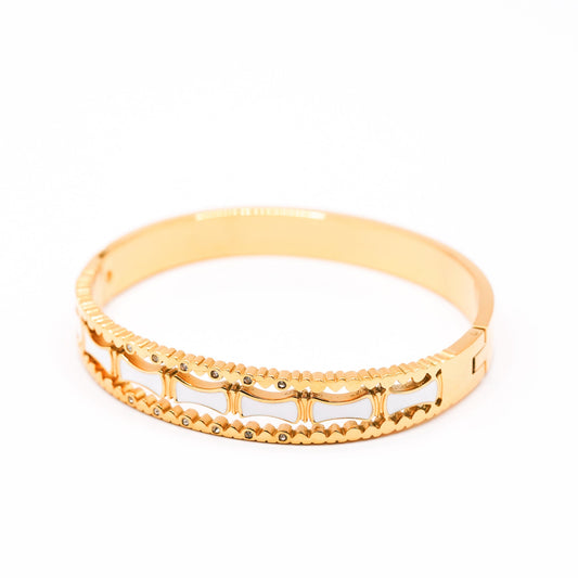 Golden Stream Hearts all over Bangle - Zevaraat