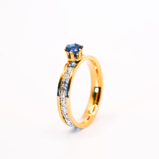 Royal Sapphire Sparkle Ring - Zevaraat