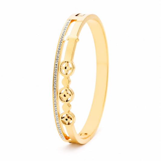 Triple Bloom Bangle - Zevaraat