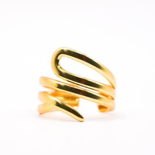 Abstract Feather Ring - Zevaraat
