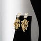 Crystal Golden Leaf Cascade Earrings - Zevaraat