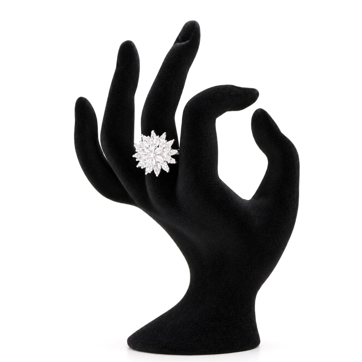 Dahlia Silver Bloom Ring - Zevaraat