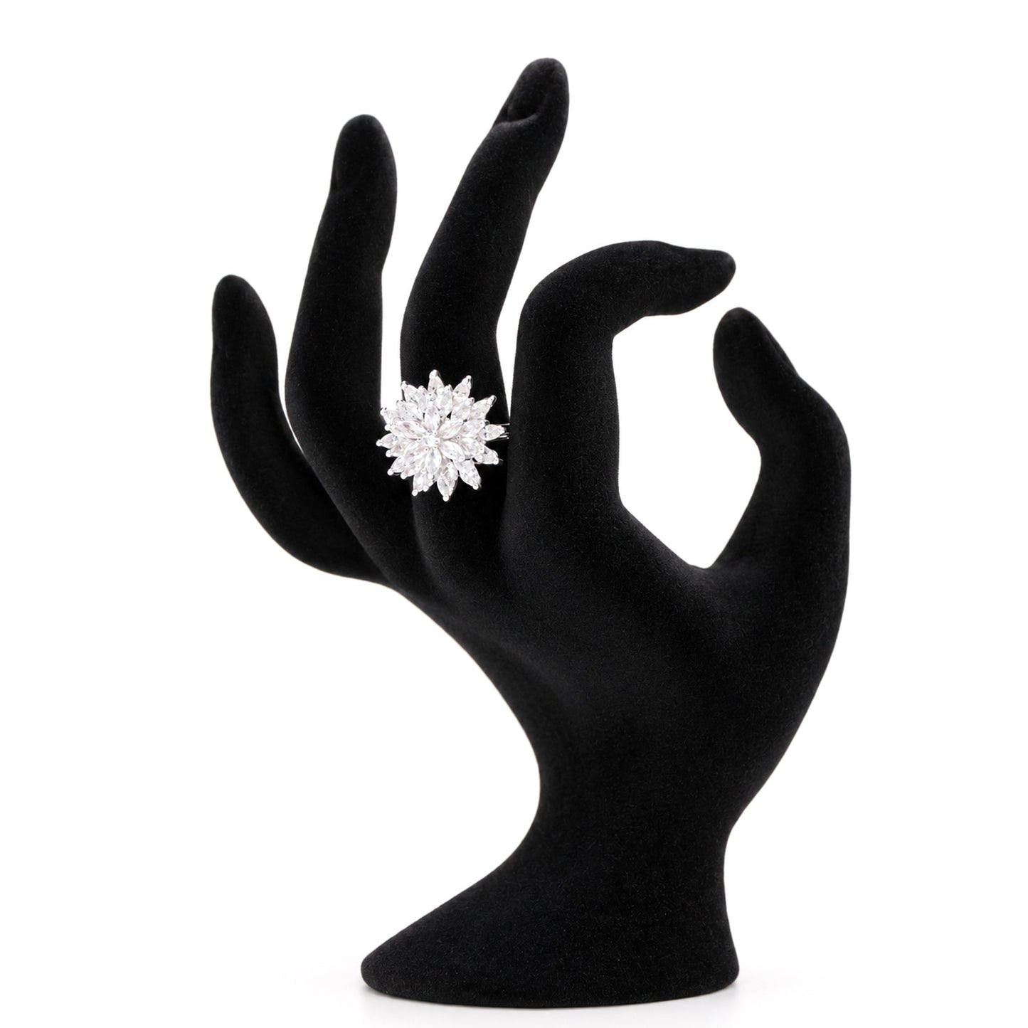 Dahlia Silver Bloom Ring - Zevaraat