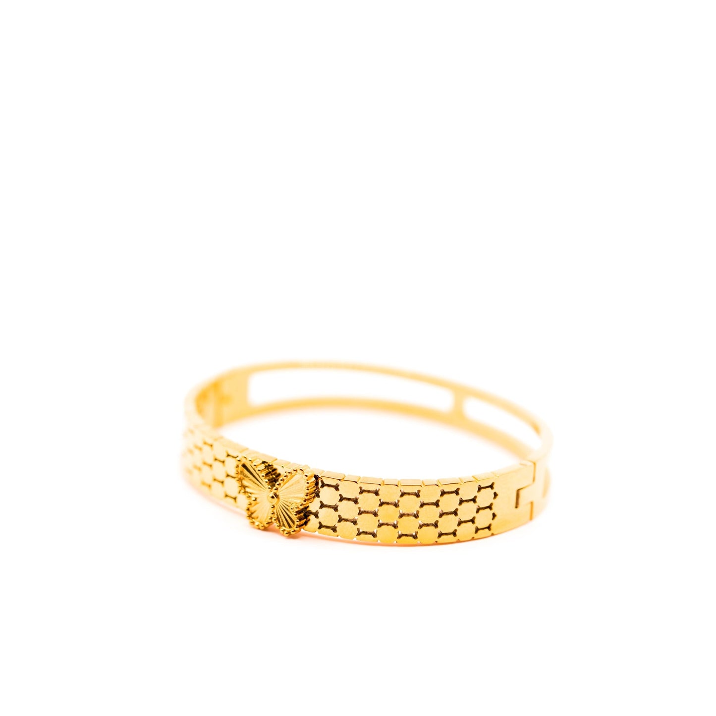 Dainty Butterfly Gold Bangle - Zevaraat