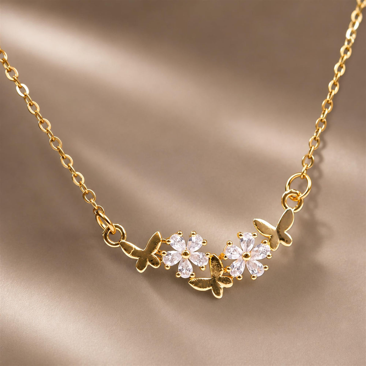 Delicate Butterfly Spark Pendant - Zevaraat