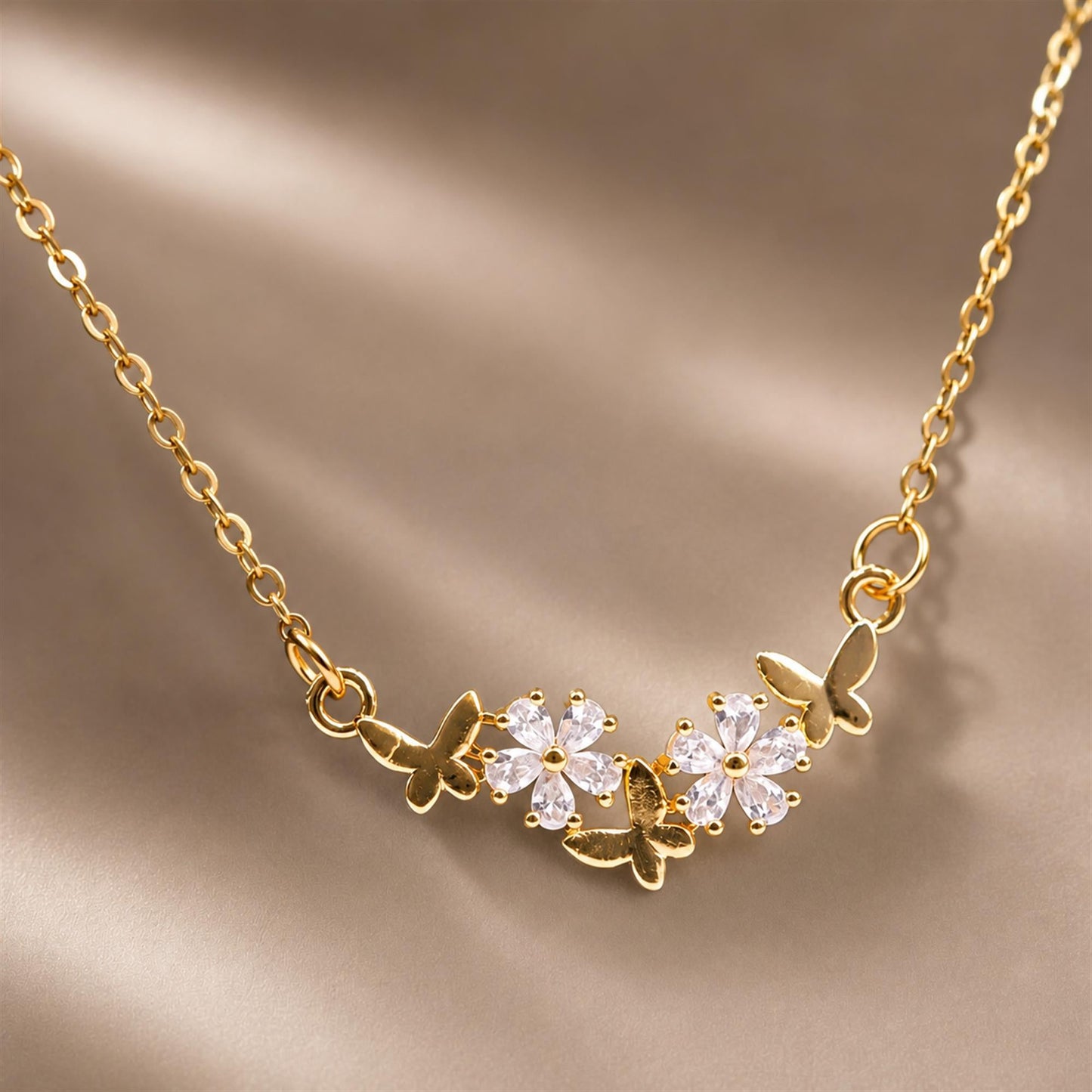 Delicate Butterfly Spark Pendant - Zevaraat
