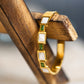 Emerald and Marble White Stones Bangle - Zevaraat