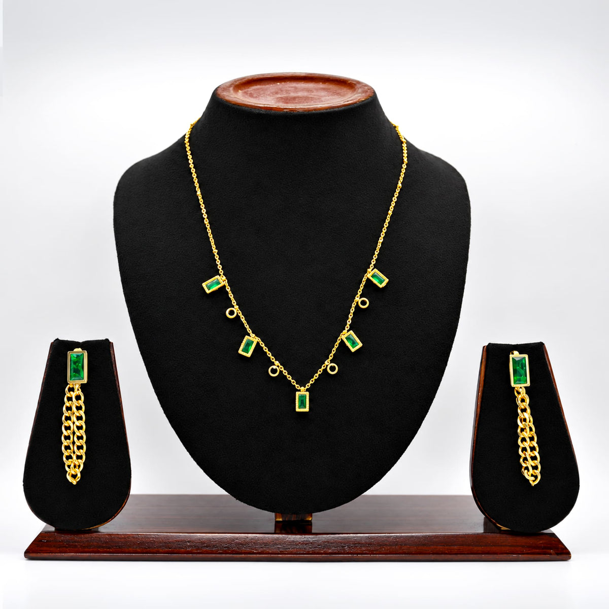 Emerald Cascade Luxe Set - Zevaraat