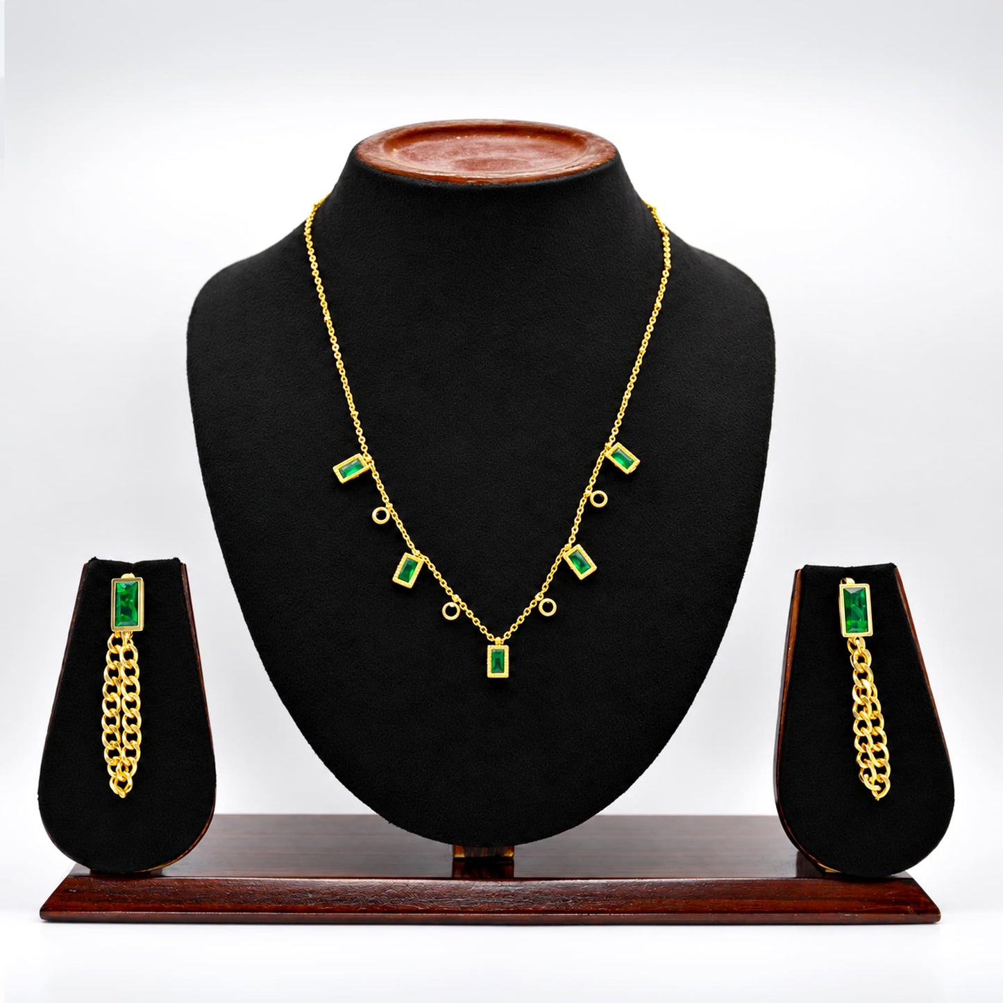 Emerald Cascade Luxe Set - Zevaraat