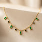 Emerald Cascade Necklace - Zevaraat