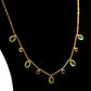Emerald Oval Charm Necklace - Zevaraat