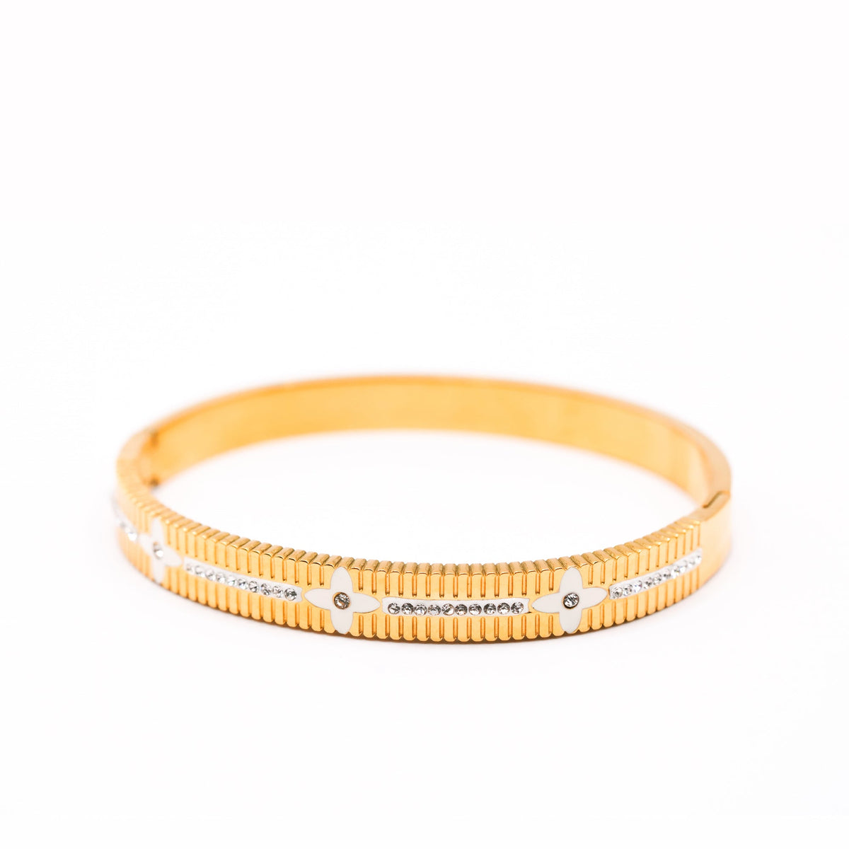Exquisite Flora Diamond Bangle - Zevaraat