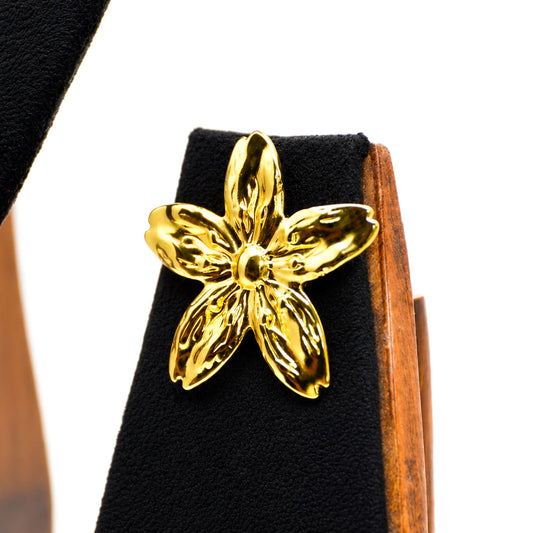 Golden Blossom Statement Earrings - Zevaraat