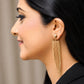 Golden Cascade Fringe Earrings - Zevaraat