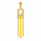 Golden Halo Triple Bar Earrings - Zevaraat