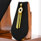 Golden Halo Triple Bar Earrings - Zevaraat