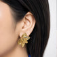 Golden Petal Sculpted Earrings - Zevaraat
