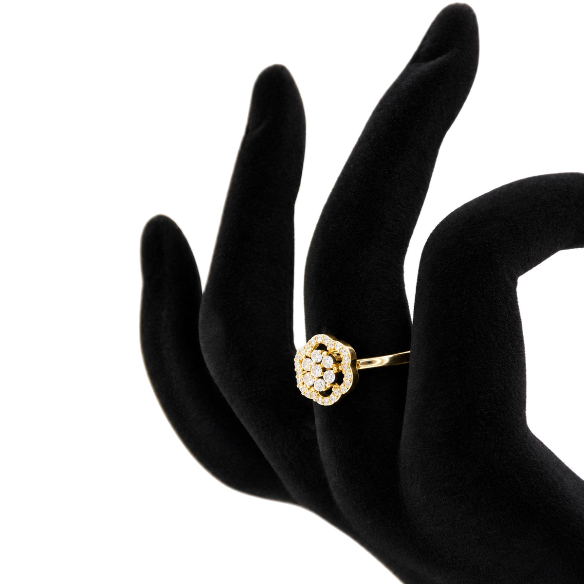 Golden Rosette Spark Ring - Zevaraat