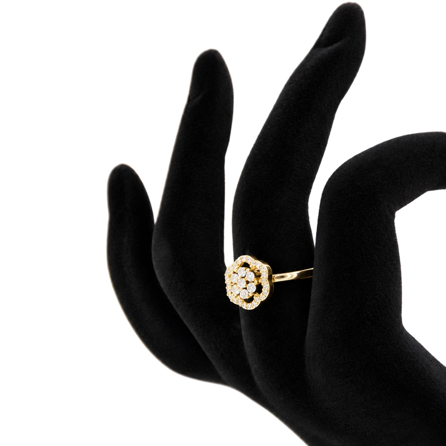 Golden Rosette Spark Ring - Zevaraat