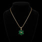 Green Daisy Floral Pendant - Zevaraat