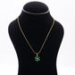 Green Daisy Floral Pendant - Zevaraat
