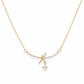 Love Knot Solitaire Golden Pendant - Zevaraat