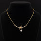 Love Knot Solitaire Golden Pendant - Zevaraat
