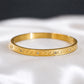 Minimalist Braided Golden Bangle - Zevaraat