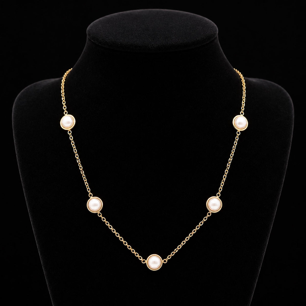 Pearl Beaded Cascade Chain - Zevaraat