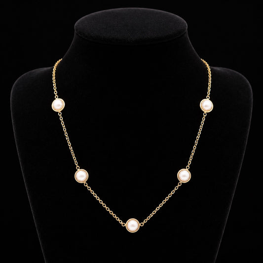 Pearl Beaded Cascade Chain - Zevaraat