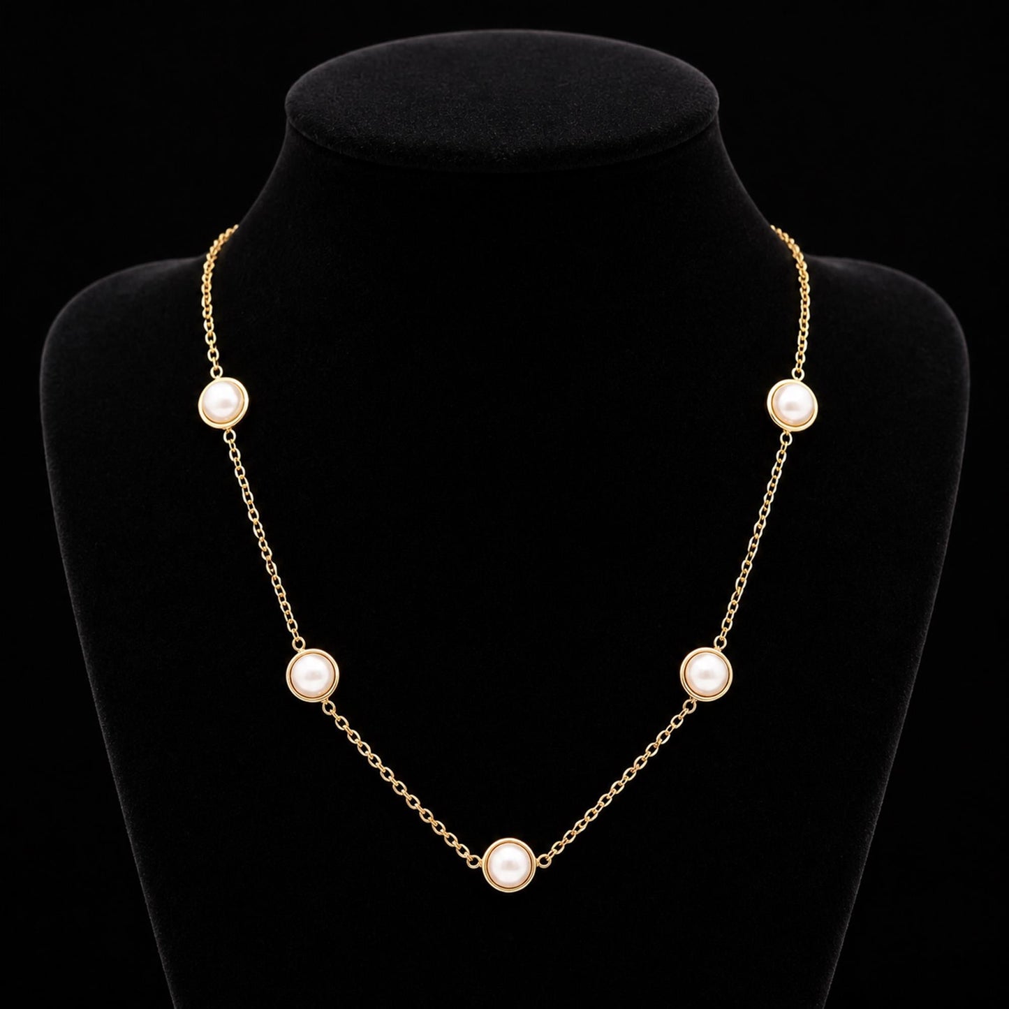 Pearl Beaded Cascade Chain - Zevaraat