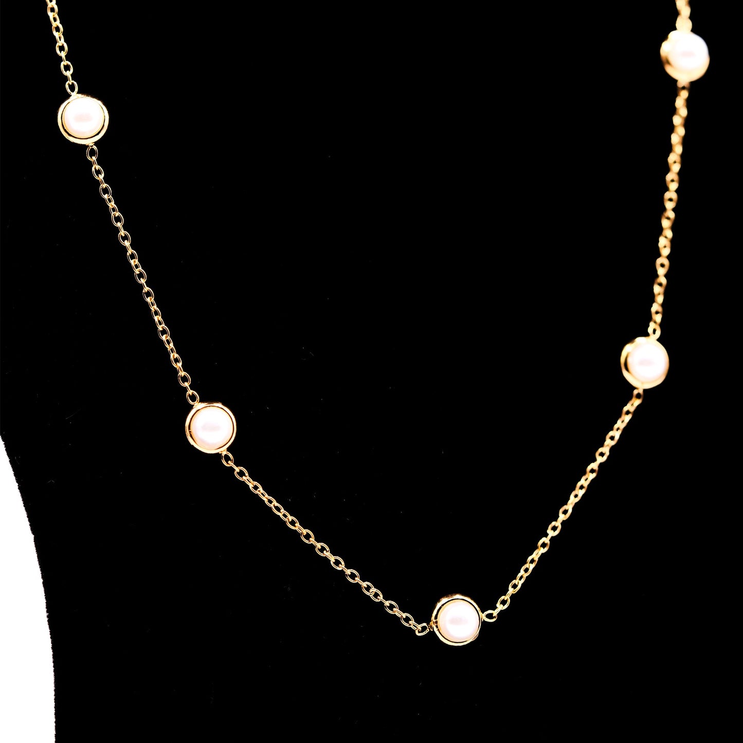 Pearl Beaded Cascade Chain - Zevaraat