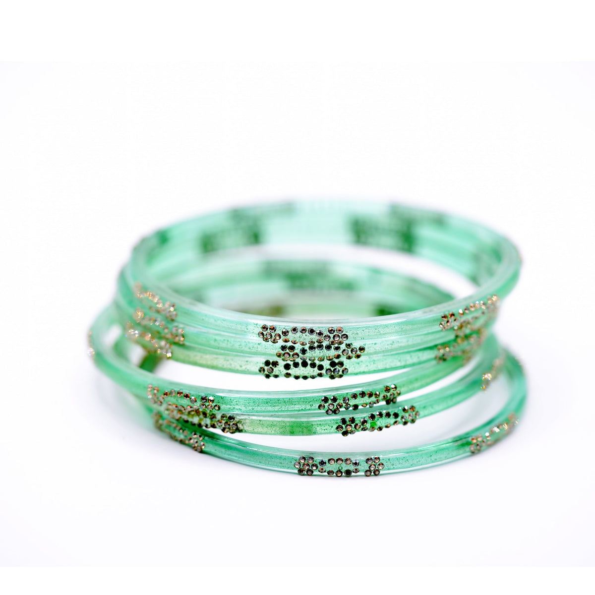Radiant Crystal Bangle Set - Zevaraat