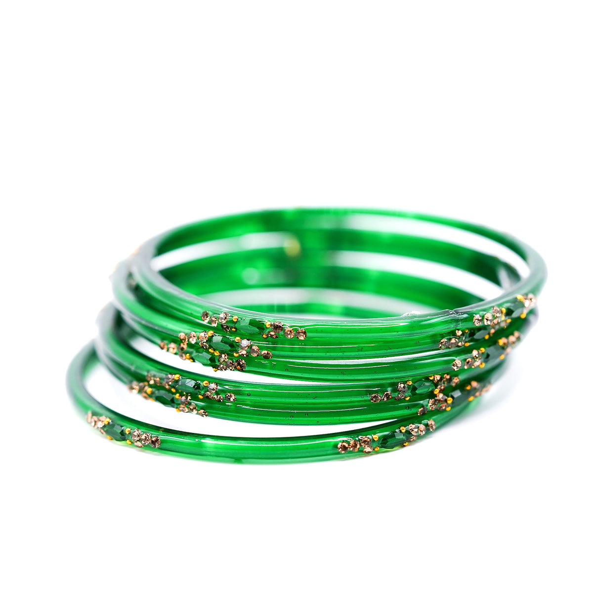 Radiant Crystal Bangle Set - Zevaraat