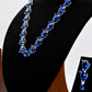 Royal Blue Teardrop Riviera Necklace - Zevaraat