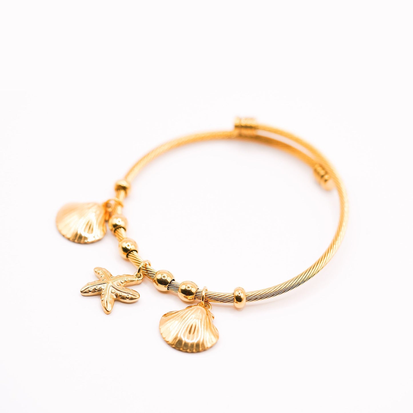 Sea Shell Adjustable Bangle - Zevaraat