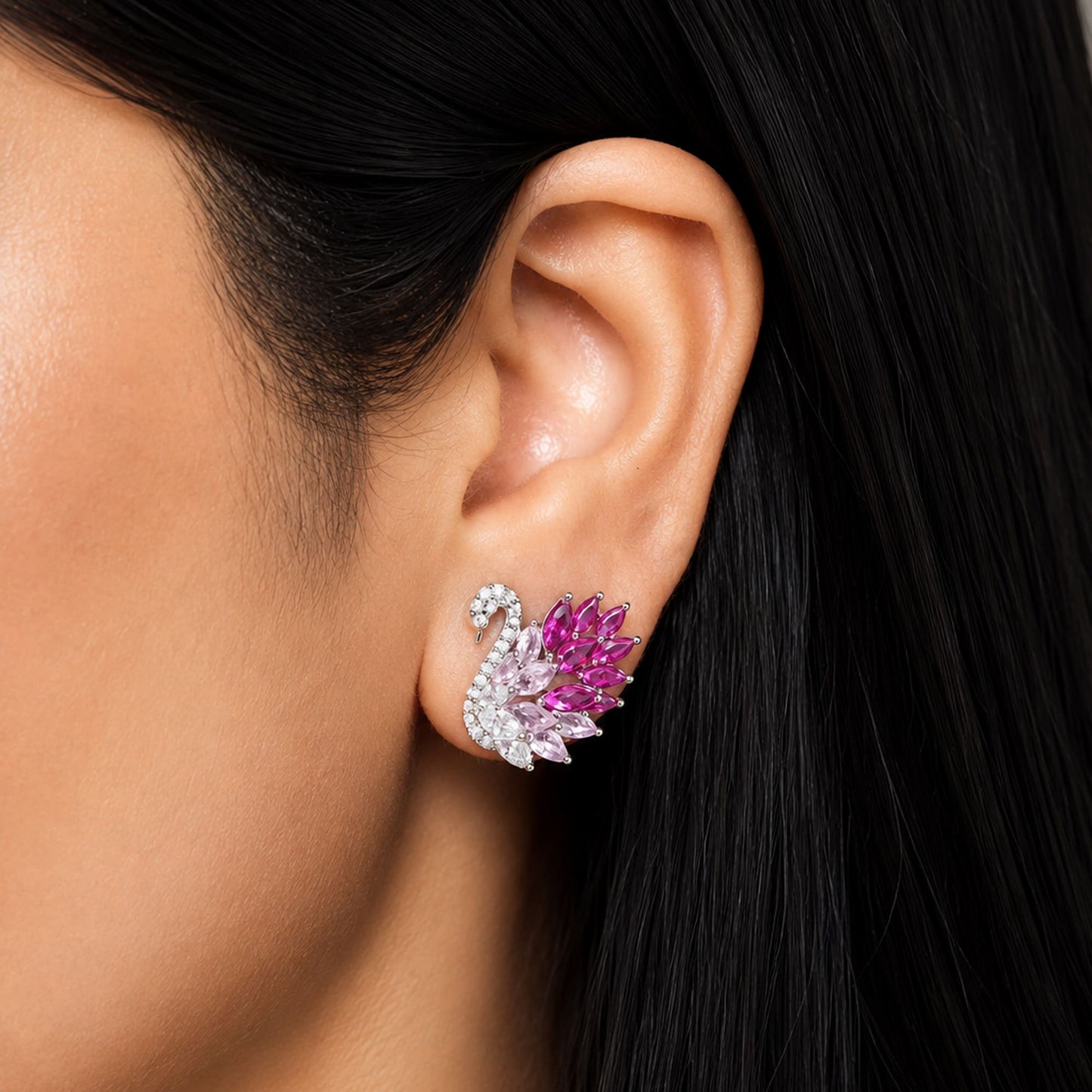 Swan Serenade Earrings - Zevaraat