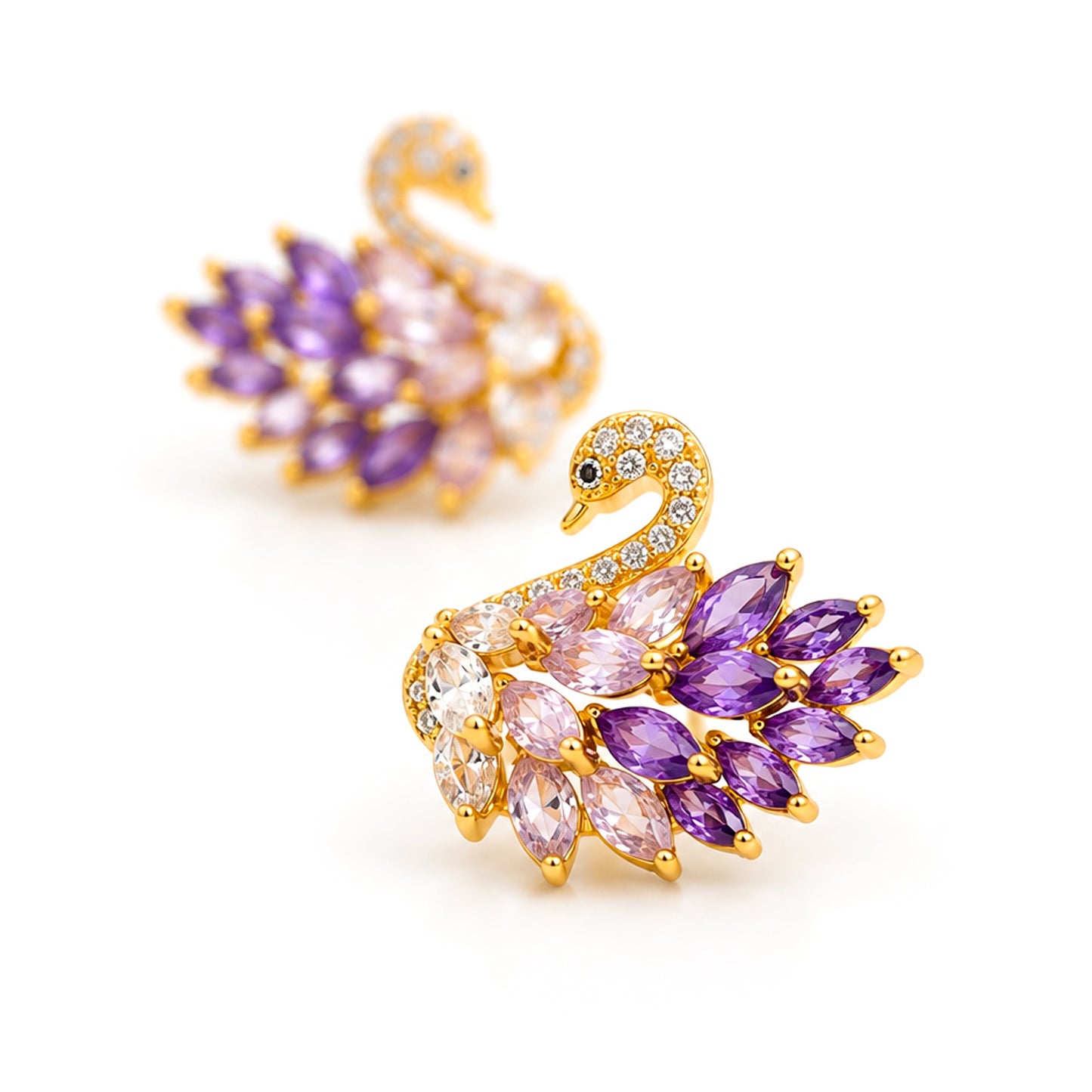 Swan Serenade Earrings - Zevaraat