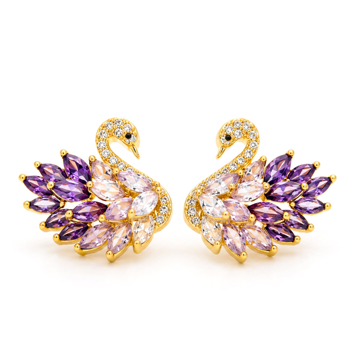 Swan Serenade Earrings - Zevaraat