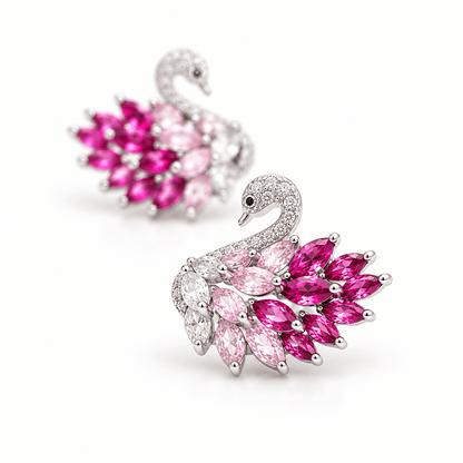 Swan Serenade Earrings - Zevaraat