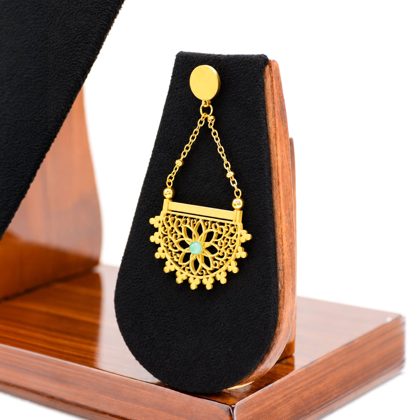 Turquoise Garden Filigree Earrings - Zevaraat